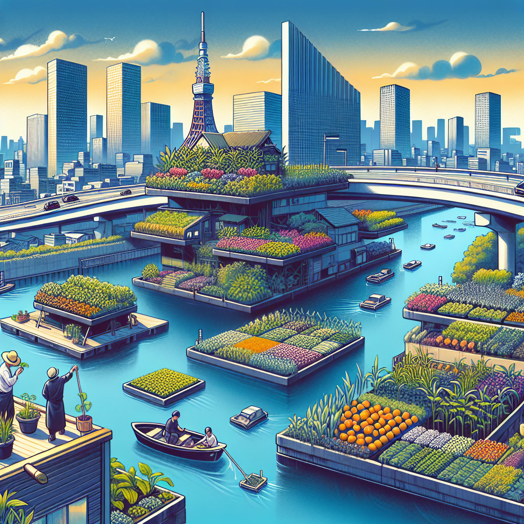 Tokyos Floating Gardens Transform Urban Farming and Sustainable Living 1